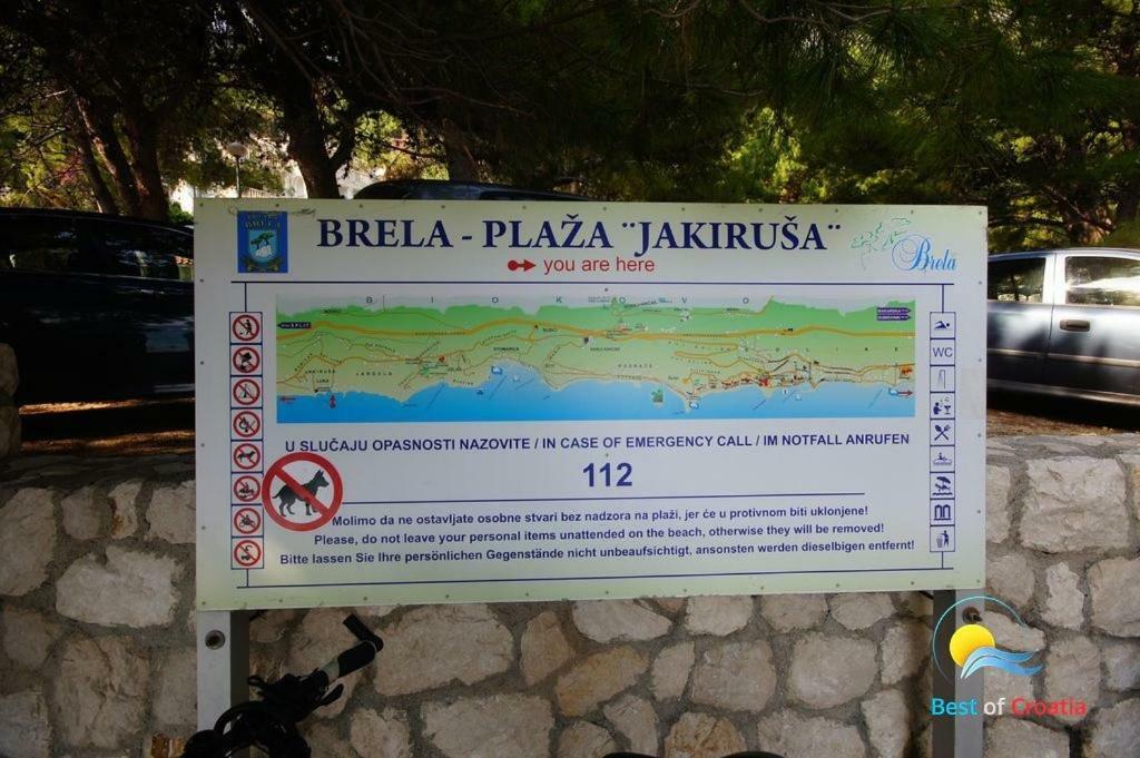 Apartmani Marija Jakir Брела Екстериор снимка